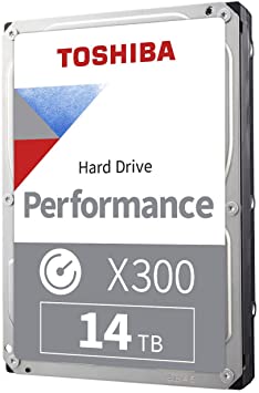 Toshiba X300 14TB Performance & Gaming Internal Hard Drive 7200 RPM Sata 6GB/S 256 MB Cache 3.5 Inch - HDWR21EXZSTA