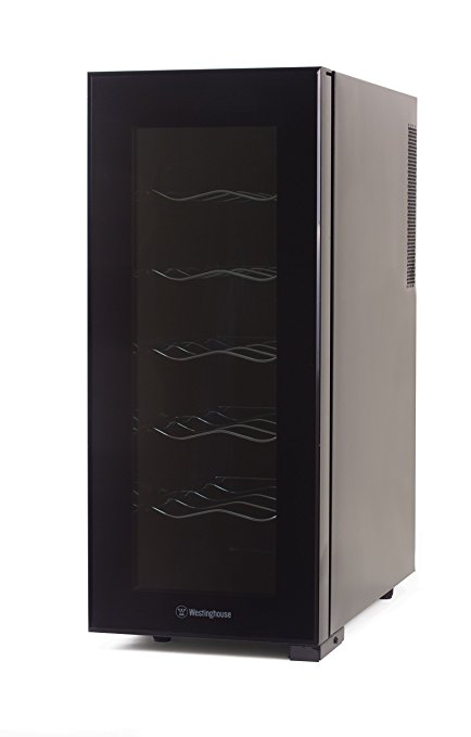 Westinghouse WWT120MB Thermal Electric 12 Bottle Wine Cellar, Black