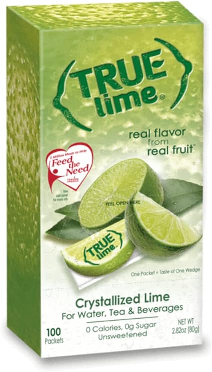TRUE LEMON Dispenser True Lime, 80 Gram (Pack of 100)