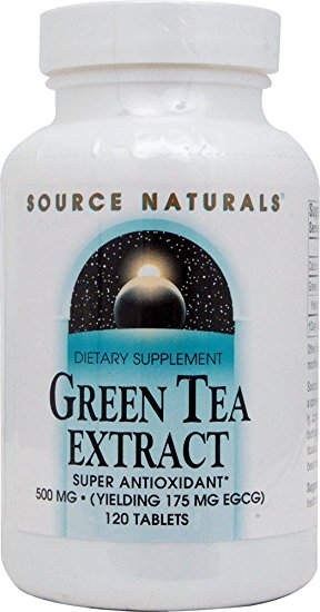 SOURCE NATURALS, Green Tea Extract 500 mg - 120 tabs