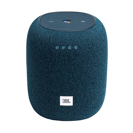 JBL Link Music 360 Degree Bluetooth Speaker with Wi-Fi and Voice Assistance Integration (Blue)