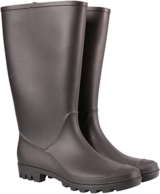 Mountain Warehouse Splash Womens Wellies - Waterproof Ladies Wellington Boots, Textile Lined Rain Shoes, EVA Cushion, Sturdy Grip - Ideal for Festivals, Garden, Walking