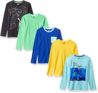 Spotted Zebra Boys' 5-pack Long-sleeve T-shirts