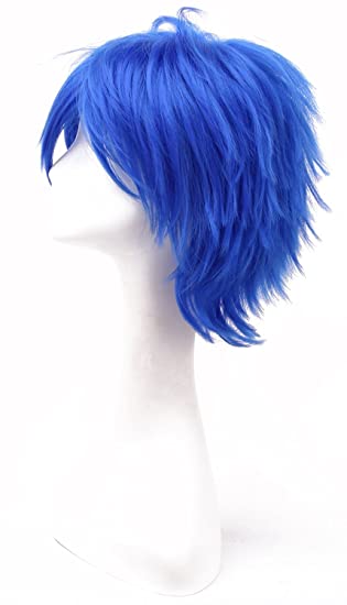 iLoveCos Holloween Wigs for Men Cosplay Short Party Hair Costume Wig Blue