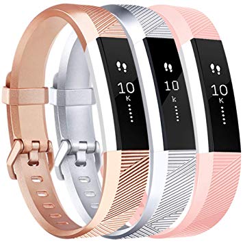 Vancle Bands Compatible with Fitbit Alta HR and Fitbit Alta, Newest Sport Wristbands with Secure Metal Buckle for Fitbit Alta HR/Fitbit Alta