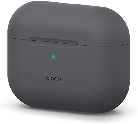 elago AirPods Pro Case Cover Designed for Apple AirPods Pro Case (2019), Full Protective Silicone Case (Dark Gray)