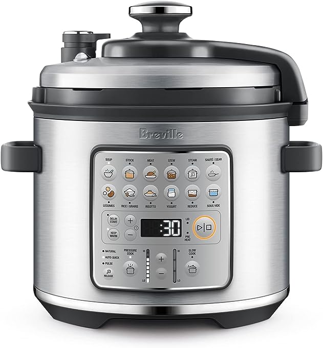 Breville the Fast Slow GO Multi-Cooker with 14 Settings, BPR680BSS, Brushed Stainless Steel