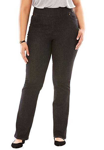 Woman Within Plus Size Bootcut Smooth Waist Jean