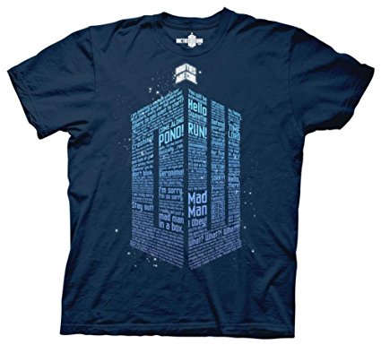 Doctor Who - Logo Of Words T-Shirt Size XXL