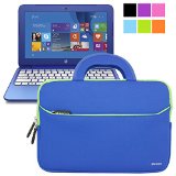 Evecase HP Stream 11 UltraPortable Handle Carrying Portfolio Neoprene Sleeve Case Bag for HP Stream 11 11-d010nr Notebook 116 inch Laptop - Purple