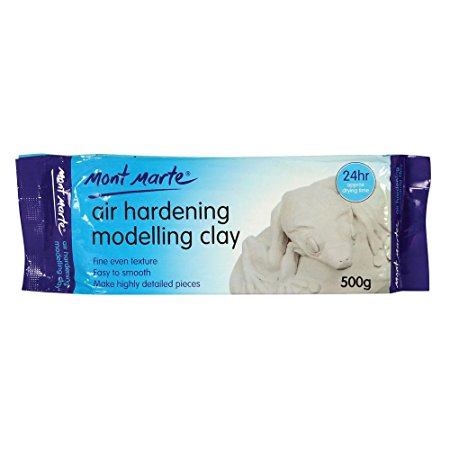 Mont Marte Air Hardening Modelling Clay - White 500gms (1.1 lb)