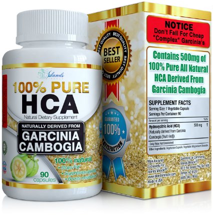 PURE HCA Diet Pills Extreme Potency Garcinia Cambogia Extract Slim Formula Appetite Suppressant Hydroxycitric Acid Carb Blocker To Reduce Belly Fat And Lose Weight For Men And Women
