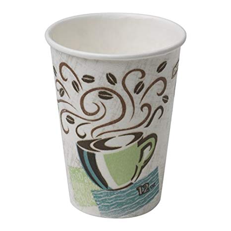 Dixie PerfecTouch 5342DX WiseSize Insulated Paper Cup, 12oz (Case of 20 Sleeves, 25 Cups per Sleeve)