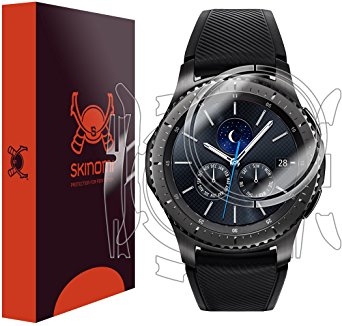 Gear S3 Frontier Screen Protector   Full Body , Skinomi TechSkin Full Coverage Skin   Screen Protector for Gear S3 Frontier Front & Back Clear HD Film