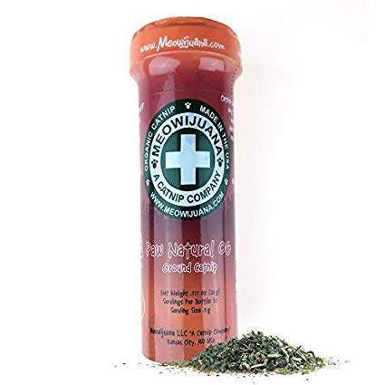 Meowijuana Paw Natural OG - Premium Ground Catnip - Your Feline Will FLIP for This 'Nip - Cat and Kitty Approved!