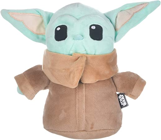 STAR WARS Mandalorian The Child Plush Figure Dog Toy | 6 Inch Small Dog Toy from The Mandalorian - Soft and Plush Dog Toys, Safe Fabric Squeaky Dog Toy for All Dogs