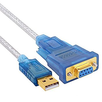 DTECH 6 Feet USB 2.0 to RS232 DB9 Female Serial Adapter Cable Supports Windows 10, 8, 7, Mac, Linux