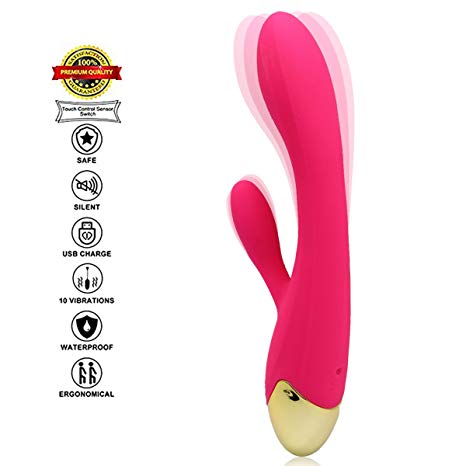 LED Electric Dual Vibrator Personal Handheld Rechargeable Waterproof Cordless Deep Thrusting Acupoint Massage