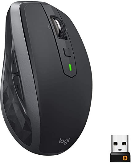 Logitech MX Anywhere 2S Wireless Bluetooth Mouse, Black