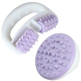 ANTI CELLULITE MASSAGER BRUSH  SKIN ROLLER SET Best Muscle Rejuvenating and Powerfully Effective Two Step Skin Massage Solution for Fast and Easy Home Cellulite Reduction 1 Body Brush For Cellulite