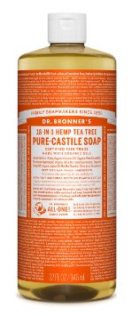 Dr Bronners Fair Trade and Organic Castile Liquid Soap - Tea Tree 32 oz