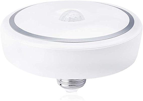 Bonlux Motion Sensor LED Ceiling Light Bulbs E26 Medium Base, 15W PIR UFO Motion Activated Night Light 150W Equivalent Auto On/Off for Hallway Stairs Depot Kitchen Bathroom, Warm White 3000K