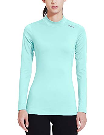 BALEAF Women's Fleece Thermal Long Sleeve Running Shirt Workout Tops