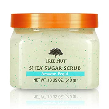 Tree Hut Shea Sugar Scrub Amazon Pequi, 18oz, Ultra Hydrating and Exfoliating Scrub for Nourishing Essential Body Care