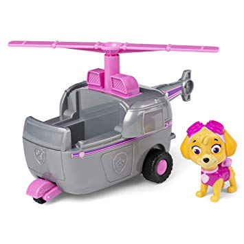 Paw Patrol, Skye’s Helicopter Vehicle with Collectible Figure, for Kids Aged 3 and Up