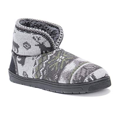 MUK LUKS Men's Mark Slippers-Grey