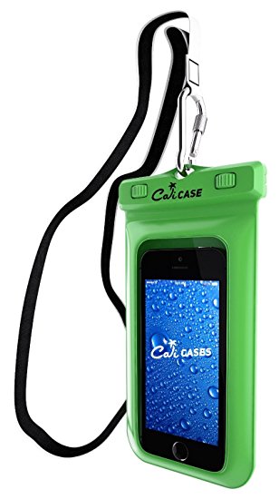 CaliCase Universal Waterproof Floating Case - Lime Green