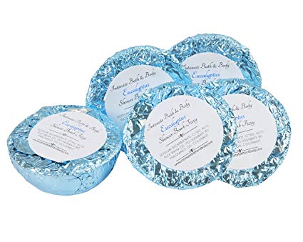 Shower Bomb Fizzies! 5 Pack Aromatherapy Shower Steamers - Eucalyptus
