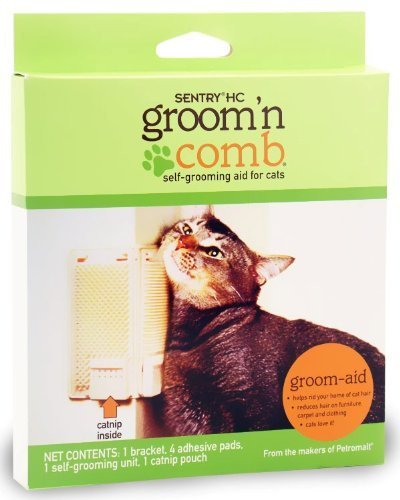 Sentry HC Groom'n Comb/with Catnip Pouch