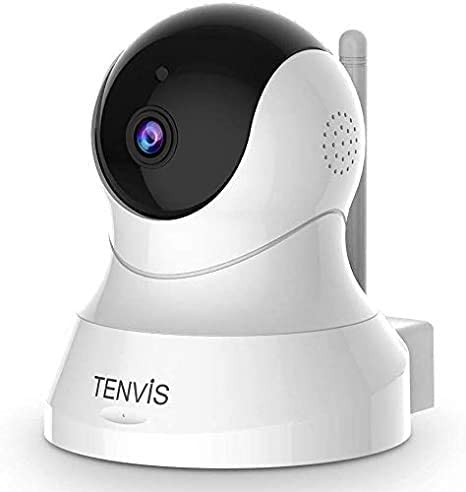 TENVIS Home Security Camera - 720P FHD Pet Camera, Home Security System with Motion Detection, Two-Way Audio, Night Vision, PTZ, Indoor Surveillance System and Remote Monitor for Baby/Pet