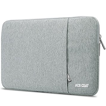ACECOAT 13.3 Inch Laptop Sleeve,Waterproof Fabric Zipper Case Cover Bag For 13" - 13.3" MacBook Air / MacBook Pro/ Tablet / 12.9 Inch iPad Pro / Surface Book / Ultrabook Notebook,Gray