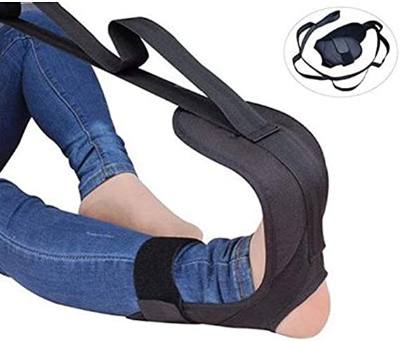Yoga Rehabilitation Stretching Strap, Ligament Stretching Belt Foot Drop Stroke Strap with Loops, Plantar Fasciitis Leg Training Foot Ankle Joint Correction for Ballet, Taekwondo Gymnastics Exercises