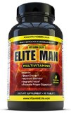 Elite Man Multivitamins for Men - All-in-one Formula Helps Boost Energy Enhance Focus and Stamina - 90 Tablets
