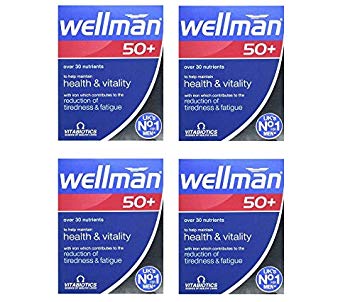 4 x Vitabiotics Wellman 50  30 Tablets