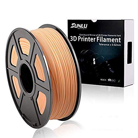 SUNLU PLA Plus 3D Printer Filament - 1KG(2.2LBS) Spool 1.75 mm, Dimensional Accuracy  /- 0.02 mm, Skin