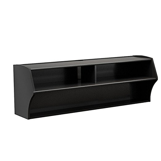 FUVYH Living Room Furniture Wall Mounted Audio/Video Console (Black)