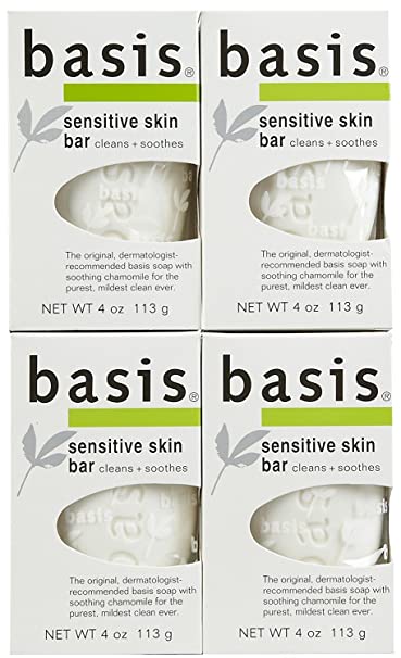 Basis Sensitive Skin Cleansing Bar - 4 oz - 4 pk