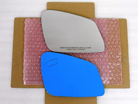 New Replacement Mirror Glass with Full Size Adhesive For BMW Various Models Passenger Side View Right RH - Check size in description.