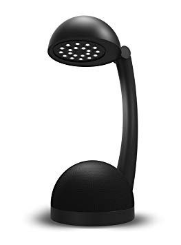 Polaroid Wireless Bluetooth Desk Lamp Speaker with Bright Led Light, Universal & Rechargeable (Black)