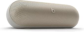 Beats Pill - Wireless Bluetooth Speaker and Portable Charger via USB-C - Up to 24 Hours Battery Life, IP67 Water Resistant, Apple & Android Compatible, Built-in Microphone – Champagne Gold