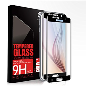 Samsung S7 Edge Class Screen Protector SGIN, [2Pack Black]Highest Quality Premium Tempered Glass Anti-Scratch, Clear High Definition (HD) Screen Film for Samsung Galaxy S7 Edge(Full Screen Coverage)