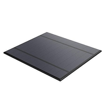 ALLPOWERS 2.5W 5V/500mAh Mini Encapsulated Solar Cell Epoxy Solar Panel DIY Battery Charger Kit for Battery Power 130x150mm (Solar Panel Only)