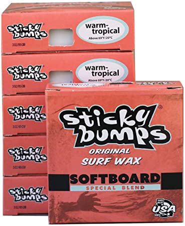 Sticky Bumps SOFTBOARD Wax - 6 Pack (Choose Temperature)