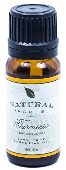 Turmeric Essential Oil - 100% Pure Therapeutic Grade Turmeric Oil by Natural Acres - 10ml
