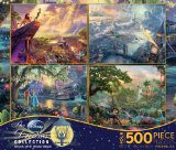 Ceaco 4-in-1 Multi-Pack Thomas Kinkade Disney Dreams Collection Jigsaw Puzzle  500 Pieces
