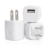 Omni INC 3PCS White Universal USB Port Colors USB ACDC Power Adapter Home Wall Charger Plug W Easy Grip for iPhone 66 plus 5S 5 4S Samsung Galaxy S5 S4 S3